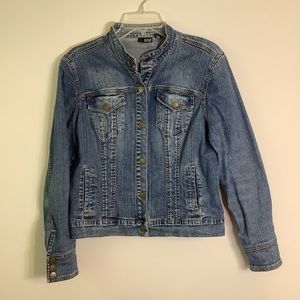 a.n.a. Women’s, Jean jacket, size large. EUC.
